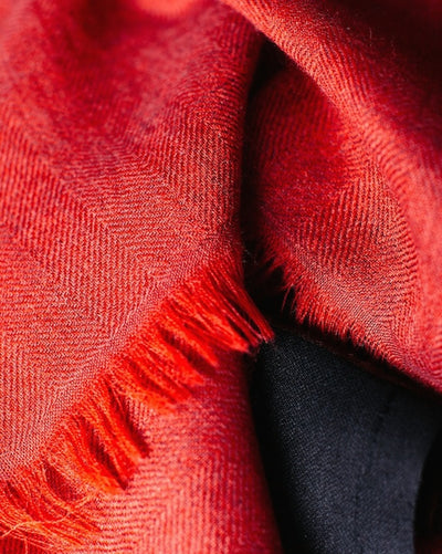 Tribute Woolen Scarf - Red