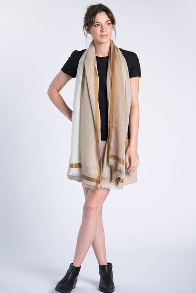 Tribute Woolen Scarf - Natural